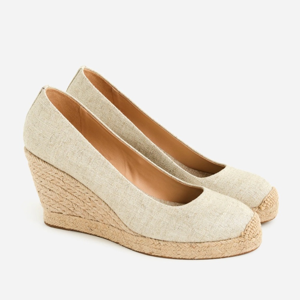 J Crew Seville Espadrille Wedges - Size 9